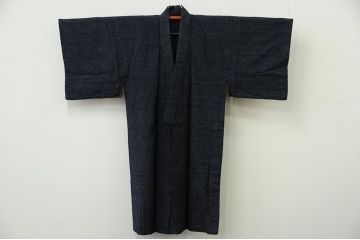 アンティーク雑貨　○古い木綿着物　3点(絣古布材料)