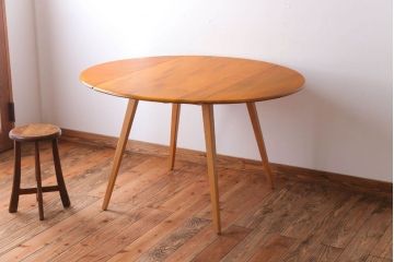 アンティーク家具　イギリスERCOL(アーコール)　ウィンザーシリーズ　ドロップリーフテーブル(バタフライテーブル)(2)