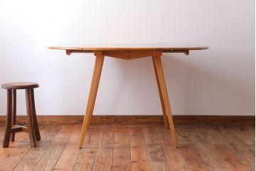 アンティーク家具　イギリスERCOL(アーコール)　ウィンザーシリーズ　ドロップリーフテーブル(バタフライテーブル)(2)