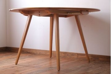 アンティーク家具　イギリスERCOL(アーコール)　ウィンザーシリーズ　ドロップリーフテーブル(バタフライテーブル)(2)