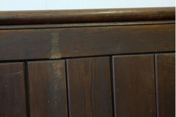 アンティーク家具　イギリスアンティーク　パイン材チャーチベンチ教会長椅子