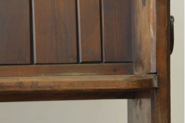 アンティーク家具　イギリスアンティーク　パイン材チャーチベンチ教会長椅子