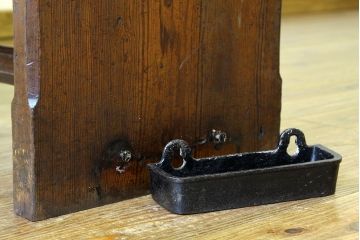 アンティーク家具　イギリスアンティーク　パイン材チャーチベンチ教会長椅子