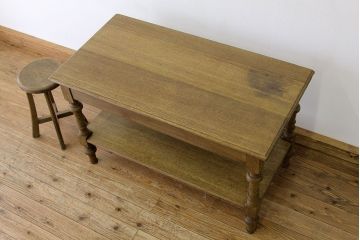 ヴィンテージ家具　イギリスビンテージ　オーク材センターテーブル