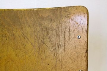 ヴィンテージ家具　イギリスビンテージ　スクールパイプチェア2脚セット　スタッキング椅子