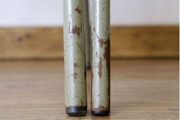 ヴィンテージ家具　イギリスビンテージ　スクールパイプチェア2脚セット　スタッキング椅子