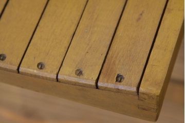 ヴィンテージ家具　イギリスビンテージ　フォールディングチェア折り畳み椅子2脚セット