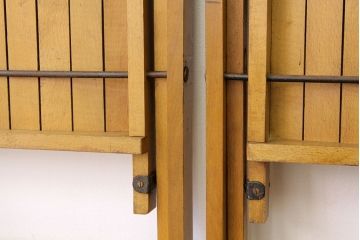 ヴィンテージ家具　イギリスビンテージ　フォールディングチェア折り畳み椅子2脚セット
