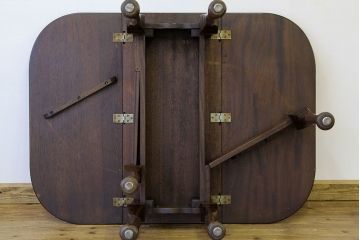 アンティーク家具　イギリスアンティーク　クイーンアン様式ゲートレッグテーブル