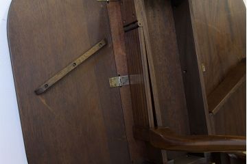 アンティーク家具　イギリスアンティーク　クイーンアン様式ゲートレッグテーブル