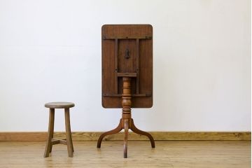 アンティーク家具　イギリスアンティーク マホガニー チルトアップコーヒーテーブル・カフェテーブル
