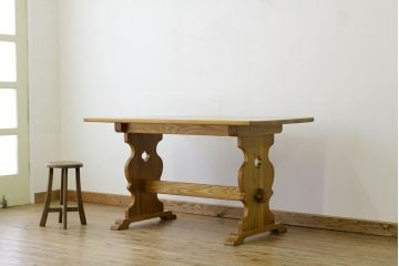 ヴィンテージ家具　イギリスビンテージ ダイニングテーブル(作業台)