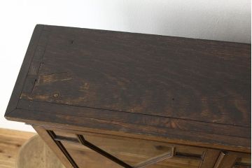 アンティーク家具　イギリスアンティーク ブックケース・ガラスショーケース・キャビネット(本箱)