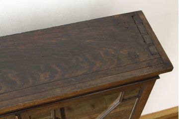 アンティーク家具　イギリスアンティーク ブックケース・ガラスショーケース・キャビネット(本箱)