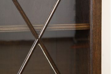 アンティーク家具　イギリスアンティーク ブックケース・ガラスショーケース・キャビネット(本箱)