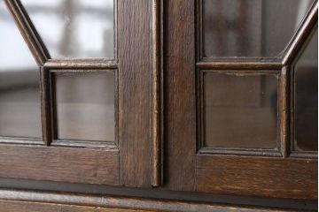 アンティーク家具　イギリスアンティーク ブックケース・ガラスショーケース・キャビネット(本箱)