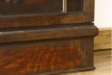 アンティーク家具　イギリスアンティーク ブックケース・ガラスショーケース・キャビネット(本箱)