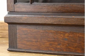 アンティーク家具　イギリスアンティーク ブックケース・ガラスショーケース・キャビネット(本箱)