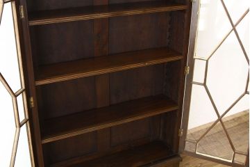 アンティーク家具　イギリスアンティーク ブックケース・ガラスショーケース・キャビネット(本箱)