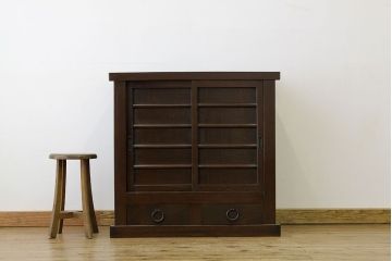 アンティーク家具　古民具・骨董　シックな三尺近江水屋箪笥(サイドボード)?