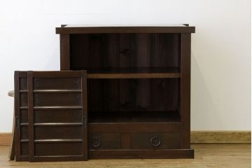 アンティーク家具　古民具・骨董　シックな三尺近江水屋箪笥(サイドボード)?
