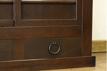 アンティーク家具　古民具・骨董　シックな三尺近江水屋箪笥(サイドボード)?