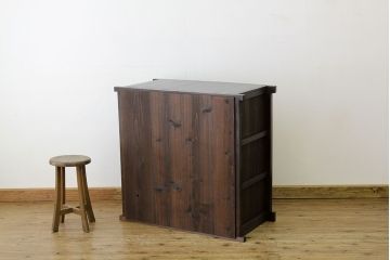 アンティーク家具　古民具・骨董　シックな三尺近江水屋箪笥(サイドボード)?