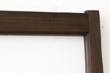 ★アンティーク　巾のせまいシンプルガラス引き戸2枚セット(建具・ガラス戸)