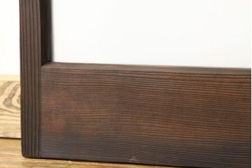 ★アンティーク　巾のせまいシンプルガラス引き戸2枚セット(建具・ガラス戸)
