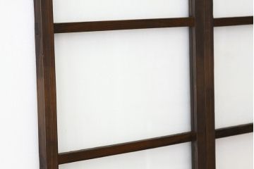 ★アンティーク　巾のせまいシンプルガラス引き戸2枚セット(建具・ガラス戸)