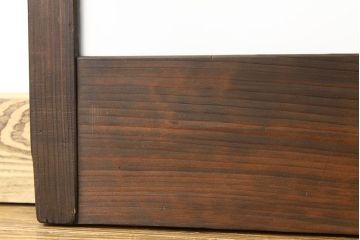 ★アンティーク　巾のせまいシンプルガラス引き戸2枚セット(建具・ガラス戸)