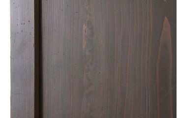 アンティーク　使い込まれたガラス入り帯戸(ガラス帯戸、扉・板戸)