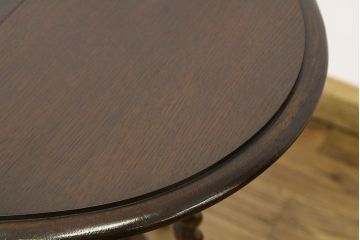 アンティーク家具　イギリスアンティーク　小ぶりなゲートレッグテーブル(ツイストレッグバタフライ)