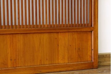 すりガラスと銀モールガラス入り格子戸4枚セット(引き戸・ガラス戸)