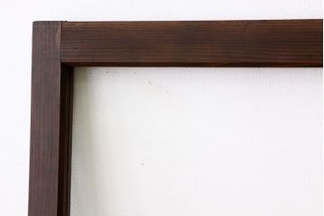 古い木の小さなガラス戸1枚(引き戸)
