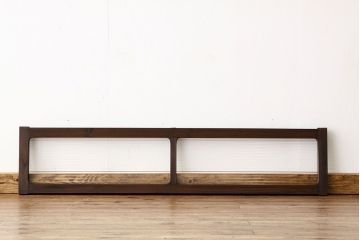 アンティーク　古い木のシンプルなモールガラス明り取り(窓)