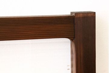 アンティーク　古い木のシンプルなモールガラス明り取り(窓)