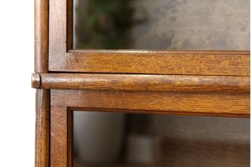 アンティーク家具　イギリスアンティーク　オーク材のスタッキングブックケース(本箱)