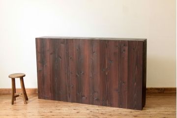 アンティーク家具　アンティーク　古い無垢材のネームプレート付き34杯引き出し(ドロワー)(薬箪笥)