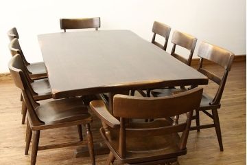 中古　柏木工ウィルダネス特大ダイニングテーブル(定価24万円)