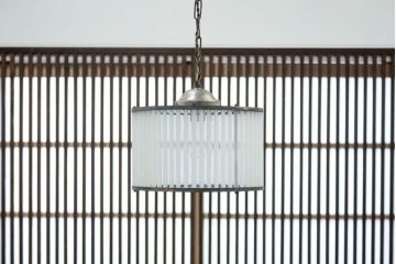 アンティーク　古い洋館の吊り下げガラス照明