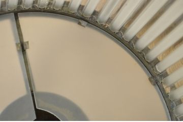 アンティーク　古い洋館の吊り下げガラス照明