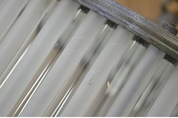 アンティーク　古い洋館の吊り下げガラス照明