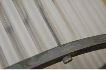 アンティーク　古い洋館の吊り下げガラス照明