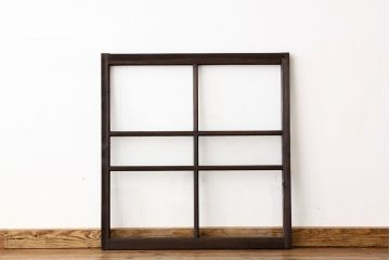 アンティーク　固定式のガラス窓1枚(フィックス窓、はめ殺し窓)