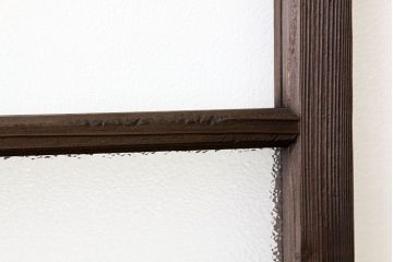 アンティーク　固定式のガラス窓1枚(フィックス窓、はめ殺し窓)