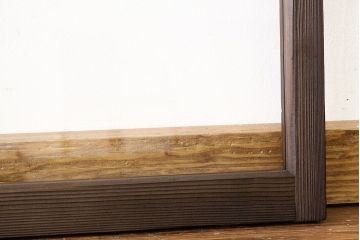 アンティーク　固定式のガラス窓1枚(フィックス窓、はめ殺し窓)