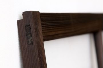 アンティーク　固定式のガラス窓1枚(フィックス窓、はめ殺し窓)