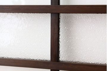 アンティーク　固定式のガラス窓1枚(フィックス窓、はめ殺し窓)