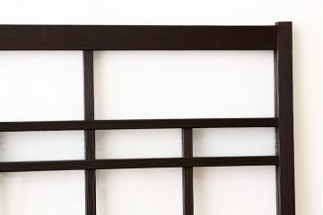 大正ロマン　古い木のモダンなガラス戸2枚セット(窓)
